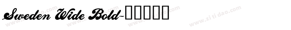 Sweden Wide Bold字体转换